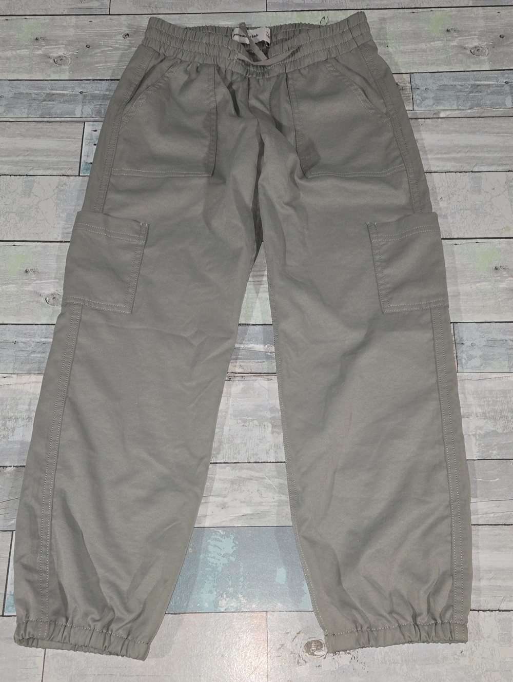 Abercrombie Kids Green Cargo Joggers Size 7/8